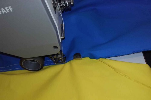 détail assemblage toile
